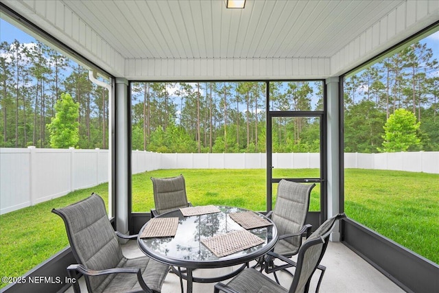 2629 Cold Stream Ln, Green Cove Springs, FL 32043 - sunroom with outdoor dining area and healthy amount of natural light