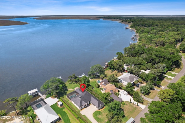 95544 Wilder Blvd, Fernandina Beach, FL 32034 - aerial view of property's location with a nearby body of water and a forest