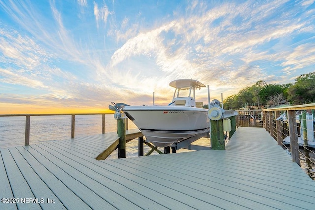 95544 Wilder Blvd, Fernandina Beach, FL 32034 - dock with boat lift and a water view