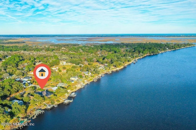 95544 Wilder Blvd, Fernandina Beach, FL 32034 - aerial overview of property's location with a large body of water