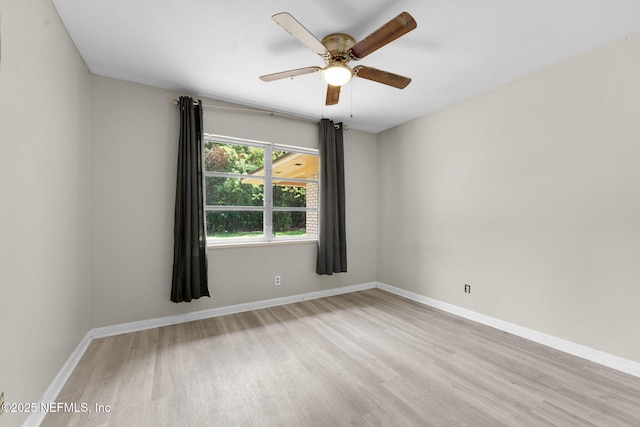 7930 Bellemeade Blvd, Jacksonville, FL 32211 - unfurnished room featuring light wood-style floors and ceiling fan