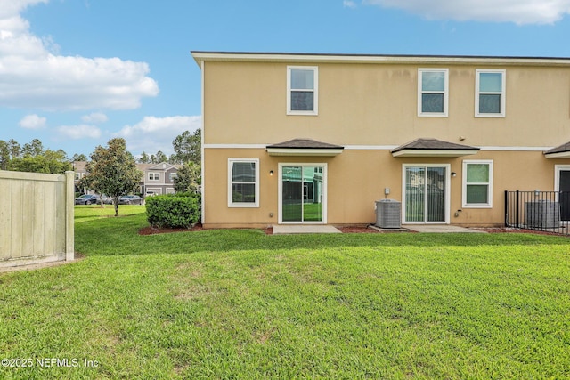 236 Servia Dr, Saint Johns, FL 32259 - rear view of property featuring central AC unit and stucco siding
