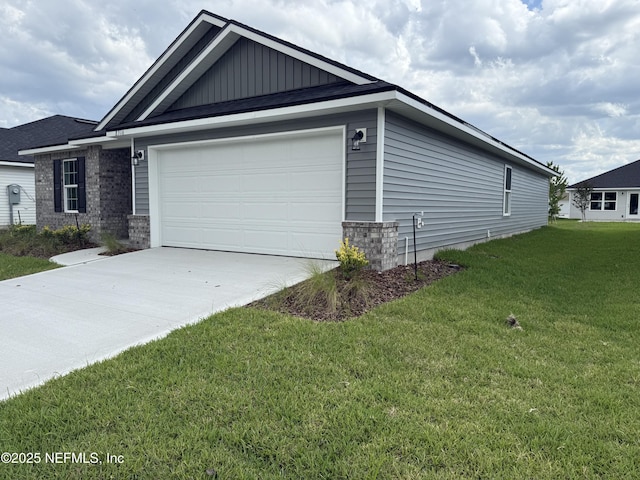 8316 Helmsley Blvd, Jacksonville, FL 32219 - view of home's exterior featuring driveway, a yard, and a garage