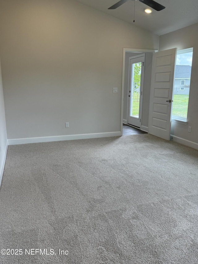 8316 Helmsley Blvd, Jacksonville, FL 32219 - carpeted spare room featuring a ceiling fan and baseboards