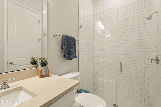 228 Waterline Dr, Saint Johns, FL 32259 - full bath with vanity, a stall shower, and toilet