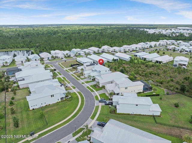 228 Waterline Dr, Saint Johns, FL 32259 - aerial view of residential area with a heavily wooded area