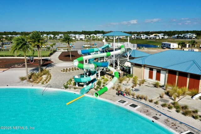 228 Waterline Dr, Saint Johns, FL 32259 - bird's eye view of a pool