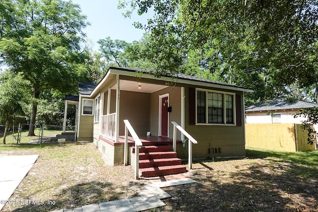 3763 Valley Rd, Jacksonville, FL 32207 - view of front of home featuring crawl space and a shingled roof