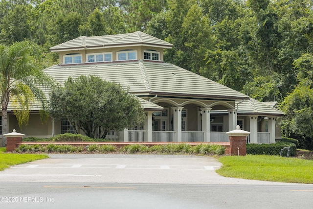 528 Sparrow Branch Cir, Saint Johns, FL 32259 - view of front of home featuring covered porch and stucco siding