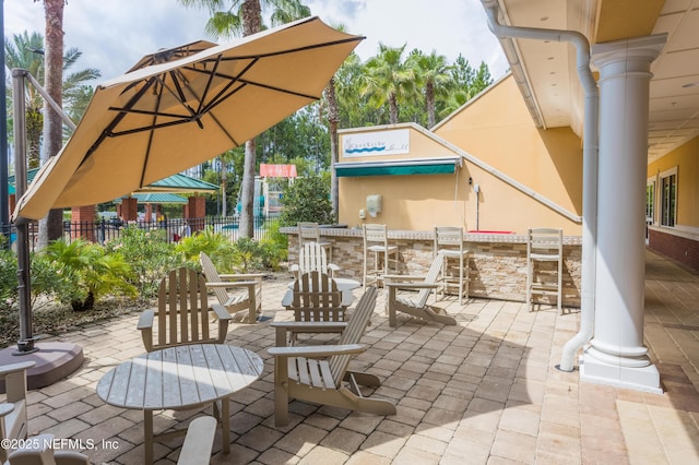 528 Sparrow Branch Cir, Saint Johns, FL 32259 - view of patio with exterior kitchen