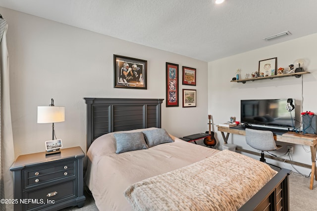 571 Meadow Creek Dr, Saint Johns, FL 32259 - carpeted bedroom featuring a textured ceiling and a desk