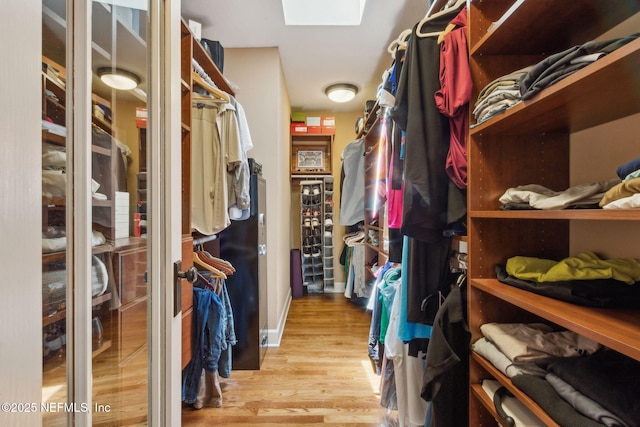 4241 Lexington Ave, Jacksonville, FL 32210 - spacious closet with a skylight and wood finished floors