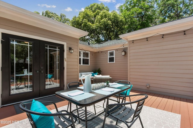 4241 Lexington Ave, Jacksonville, FL 32210 - wooden deck with french doors
