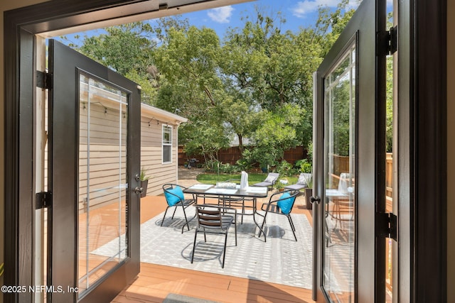 4241 Lexington Ave, Jacksonville, FL 32210 - wooden terrace featuring outdoor dining area