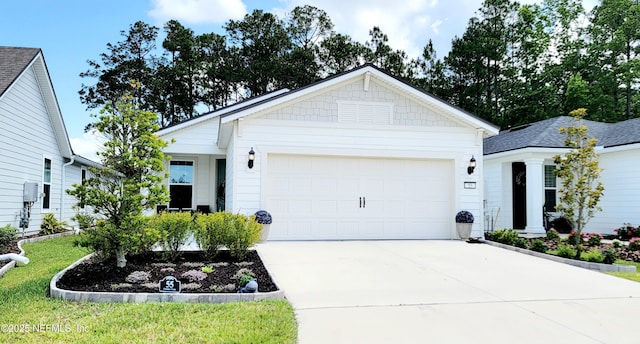 55 Fairlake Cir, Saint Augustine, FL 32092 - ranch-style home with a garage and driveway