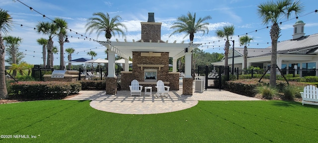 55 Fairlake Cir, Saint Augustine, FL 32092 - view of patio / terrace featuring an outdoor kitchen