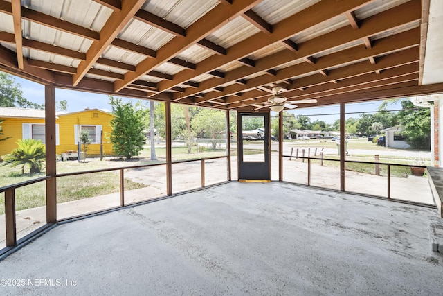 2155 Diana Dr, Palatka, FL 32177 - unfurnished sunroom featuring ceiling fan