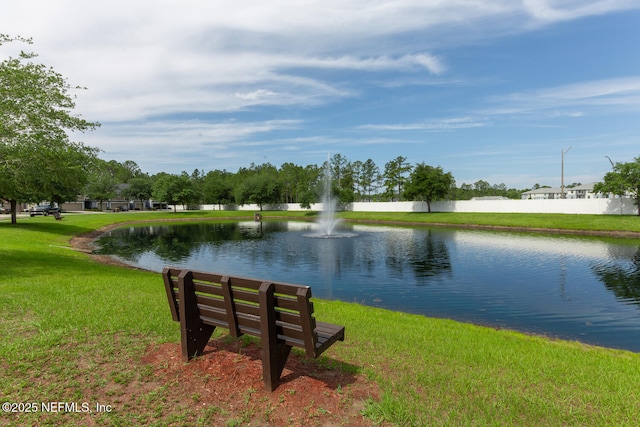8609 Victoria Falls Dr, Jacksonville, FL 32244 - view of community featuring a water view and a yard