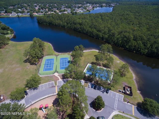 8609 Victoria Falls Dr, Jacksonville, FL 32244 - aerial view of property and surrounding area featuring a forest and a nearby body of water