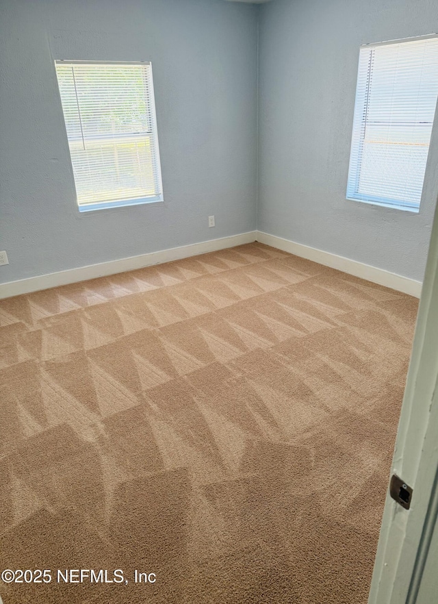1556 Logan St, Jacksonville, FL 32209 - spare room with light colored carpet, healthy amount of natural light, and baseboards