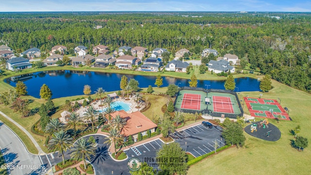 356 Heron Landing Rd, Saint Johns, FL 32259 - bird's eye view of a forest and a large body of water