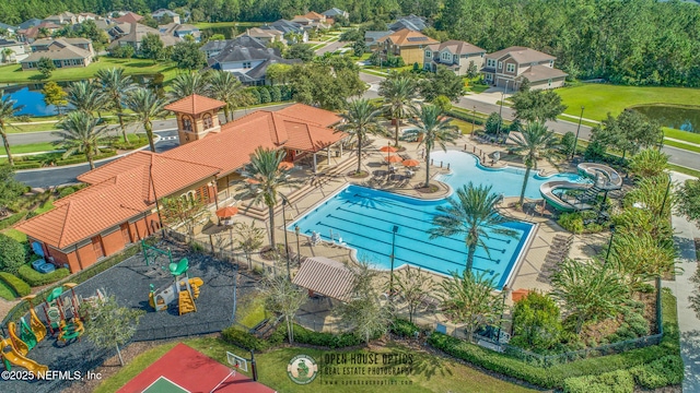 356 Heron Landing Rd, Saint Johns, FL 32259 - aerial view of residential area featuring a pool