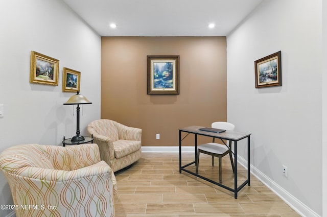 109 Fly Line Dr, Saint Johns, FL 32259 - living area with baseboards, recessed lighting, and light wood-style flooring