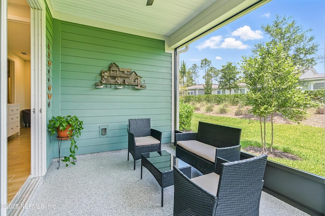 109 Fly Line Dr, Saint Johns, FL 32259 - sunroom / solarium with ceiling fan