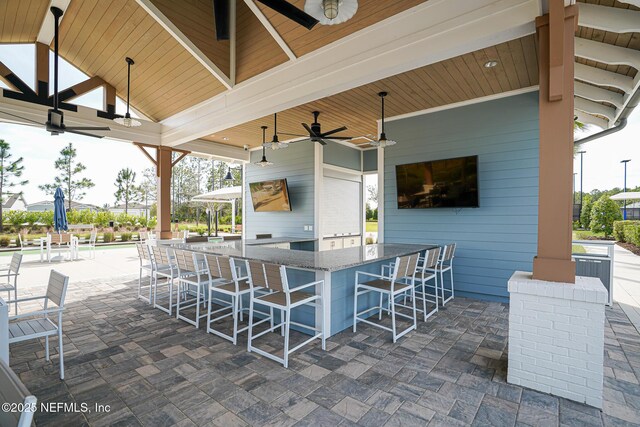 109 Fly Line Dr, Saint Johns, FL 32259 - view of patio / terrace featuring a ceiling fan