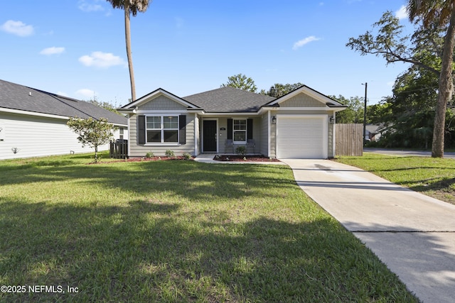 836 Cove St, Green Cove Springs, FL 32043 - single story home featuring an attached garage, concrete driveway, and a shingled roof
