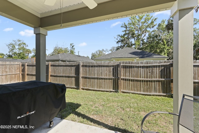 836 Cove St, Green Cove Springs, FL 32043 - view of yard with a ceiling fan