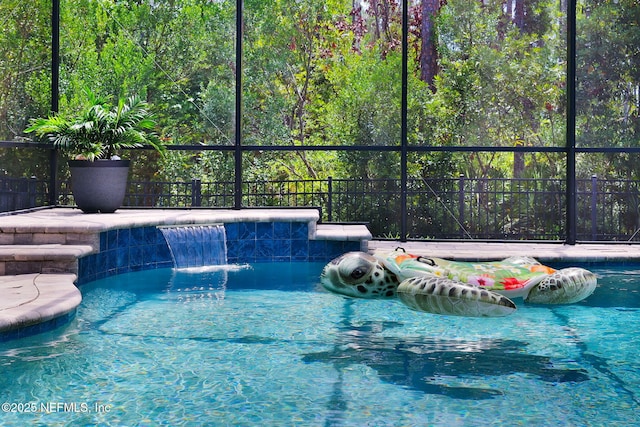 91 Rockhurst Trl, Jacksonville, FL 32081 - outdoor pool with glass enclosure