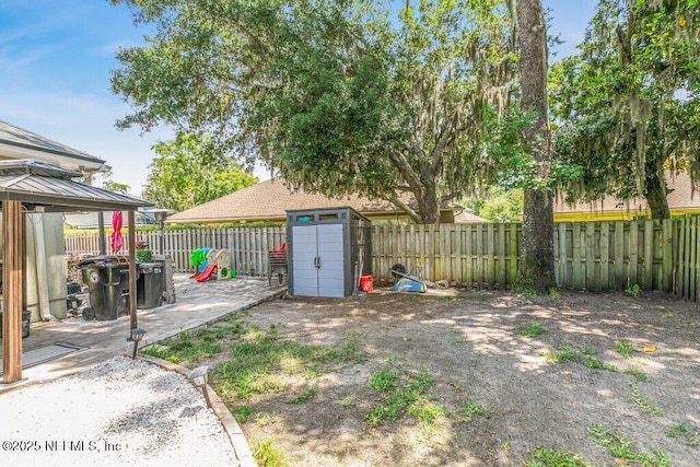 2918 Grande Oaks Way, Fleming Island, FL 32003 - fenced backyard with a gazebo and a patio