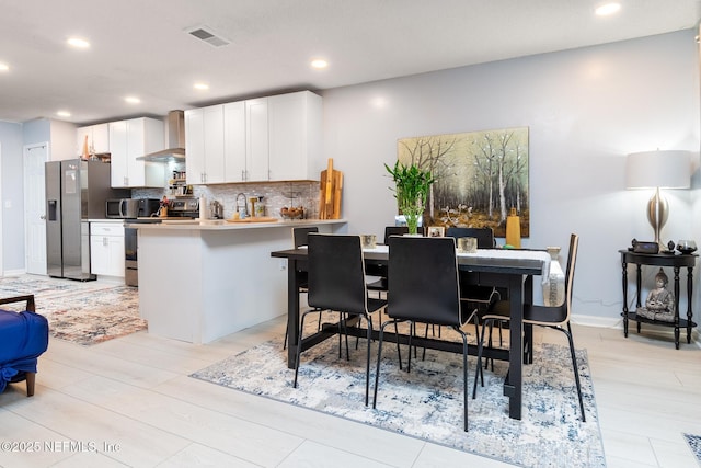 1188 Fromage Way, Jacksonville, FL 32225 - dining space with recessed lighting and light wood finished floors