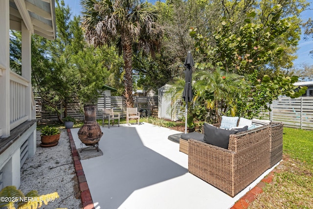 171 Twine St, Saint Augustine, FL 32084 - view of patio / terrace featuring an outdoor living space