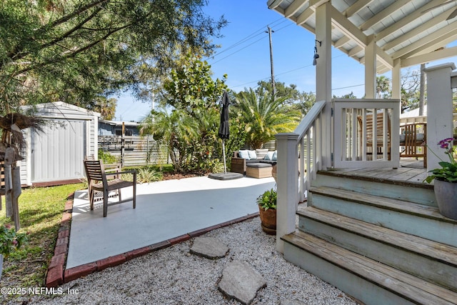 171 Twine St, Saint Augustine, FL 32084 - view of patio with a wooden deck
