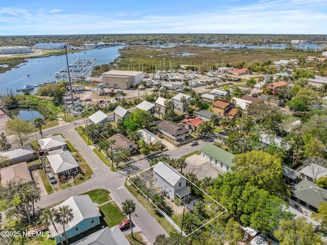 171 Twine St, Saint Augustine, FL 32084 - aerial perspective of suburban area featuring a nearby body of water