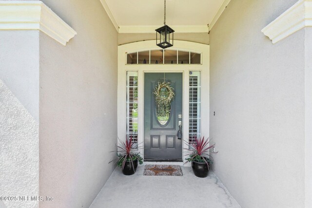 232 Shell Bluff Ct, Ponte Vedra Beach, FL 32082 - property entrance with stucco siding