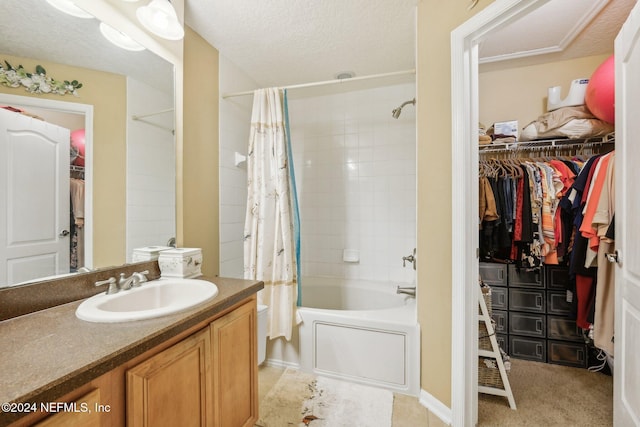 5346 Brighton Park Ln, Jacksonville, FL 32210 - full bath with shower / bath combination with curtain, vanity, and a spacious closet