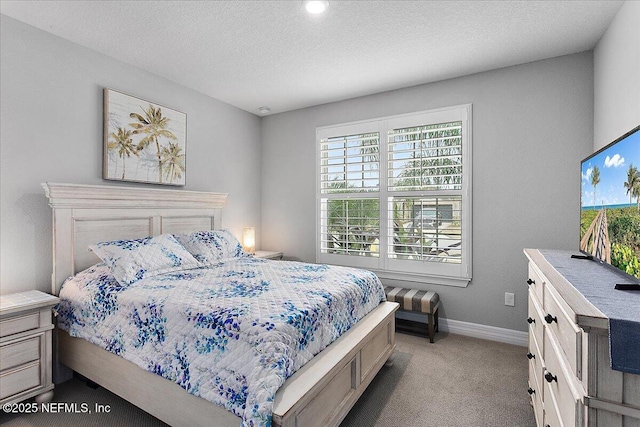 52 Bent Lake Ct, Saint Augustine, FL 32095 - carpeted bedroom featuring multiple windows, baseboards, and a textured ceiling