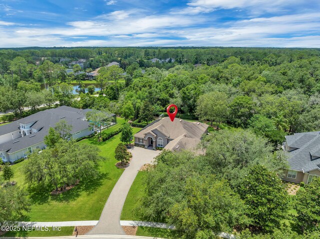 104 Hickory Hill Dr, Saint Augustine, FL 32095 - aerial view of a heavily wooded area