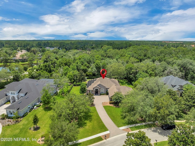 104 Hickory Hill Dr, Saint Augustine, FL 32095 - bird's eye view of a heavily wooded area
