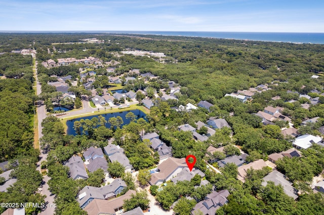 1743 Azalea St, Fernandina Beach, FL 32034 - aerial perspective of suburban area featuring a large body of water