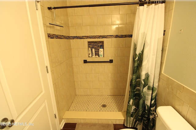 58 Islander Cir, Saint Augustine, FL 32080 - full bath featuring tiled shower and toilet