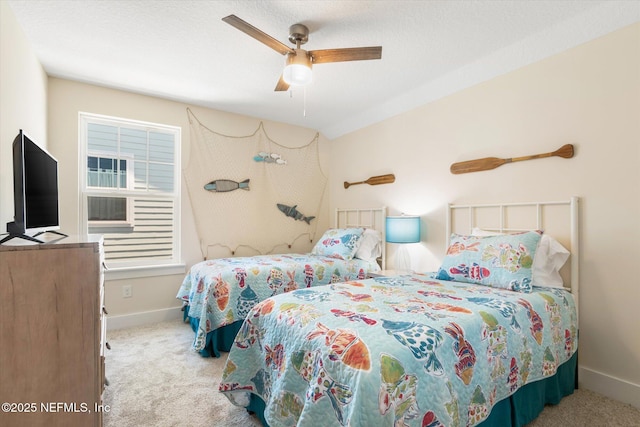 125 5th St, Saint Augustine, FL 32080 - bedroom featuring carpet, baseboards, and a ceiling fan