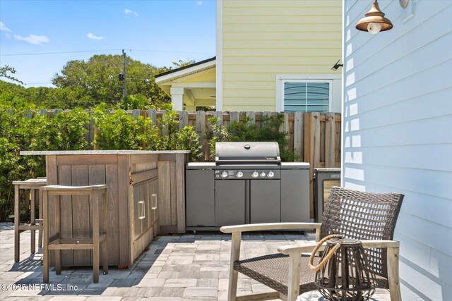 125 5th St, Saint Augustine, FL 32080 - view of patio with area for grilling