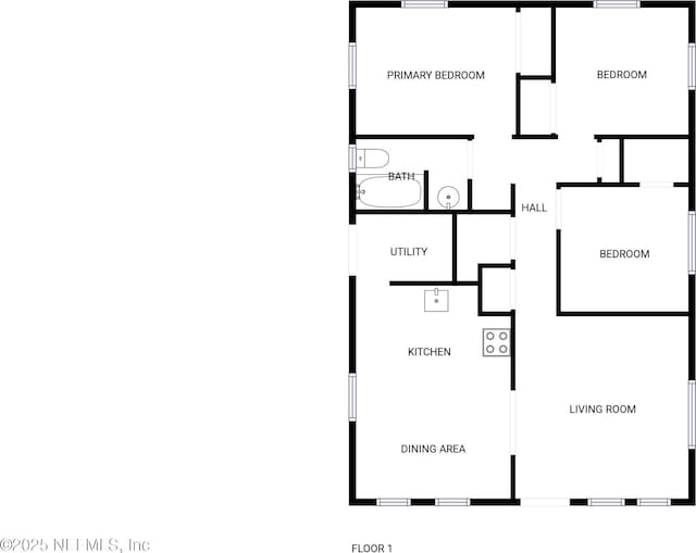 2926 Hunt St, Jacksonville, FL 32254 - floor plan / room layout