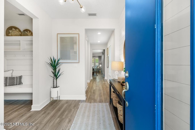 9789 Intellect Trl, Jacksonville, FL 32256 - hall featuring wood finished floors and baseboards