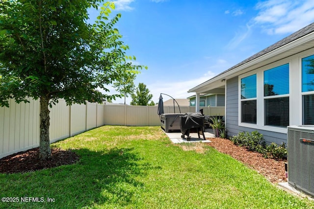 9789 Intellect Trl, Jacksonville, FL 32256 - view of yard featuring central AC