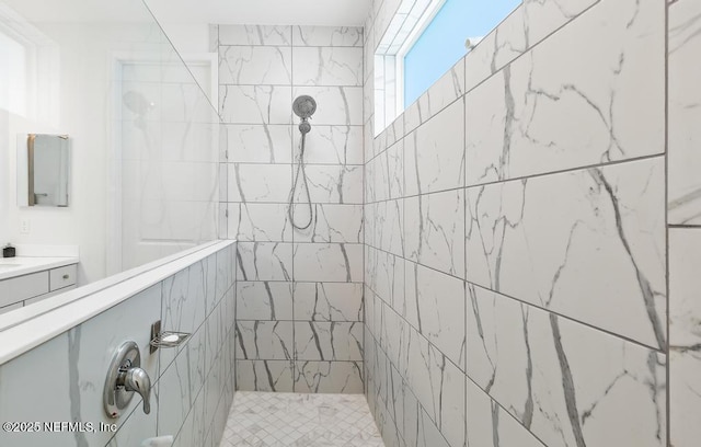 9789 Intellect Trl, Jacksonville, FL 32256 - full bath with tiled shower and vanity